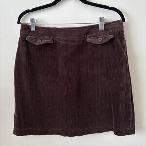 FAIRWAY & GREENE Corduroy Skort Womens 10 Brown Tennis Athletic Skirt Shorts